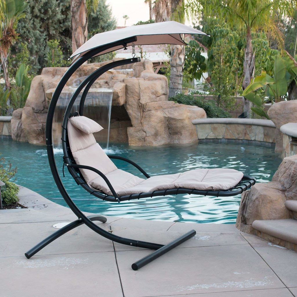 Best Hanging Chaise Loungers of 2021. swinging chaise. 